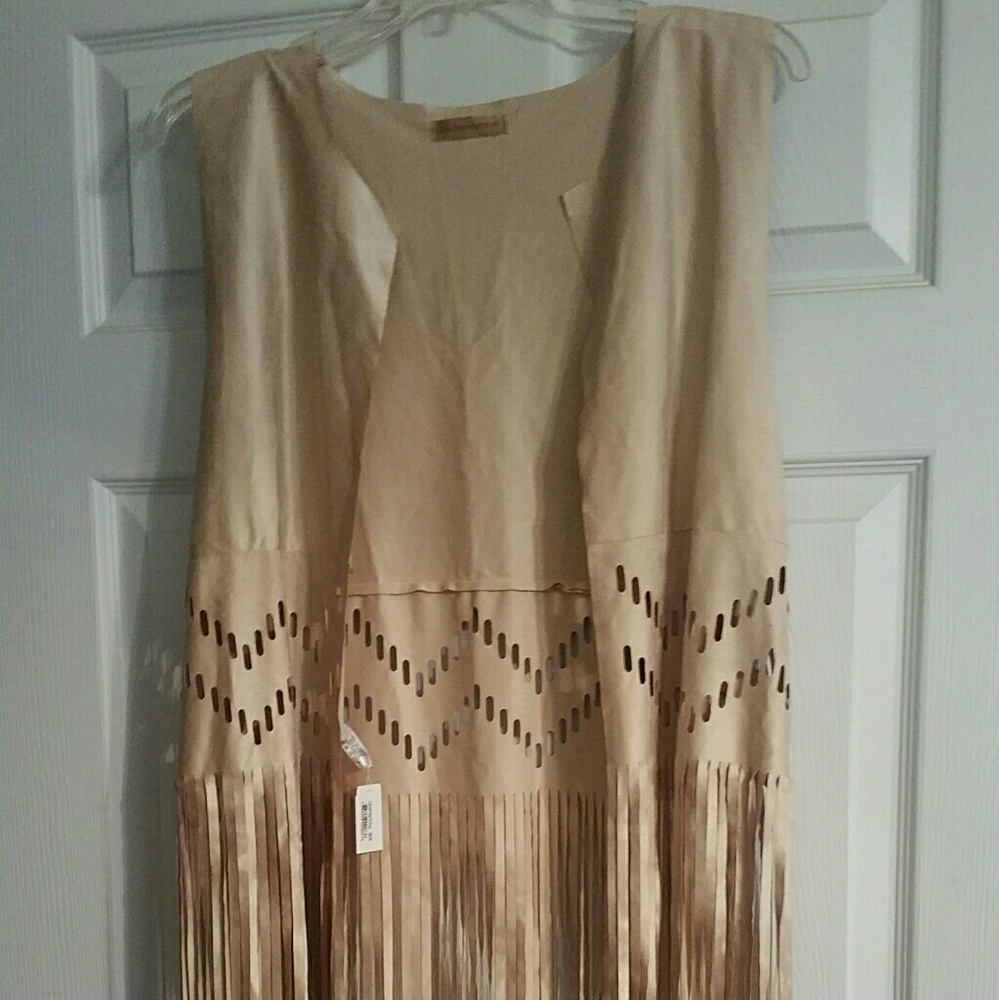 Western style fringe vest
